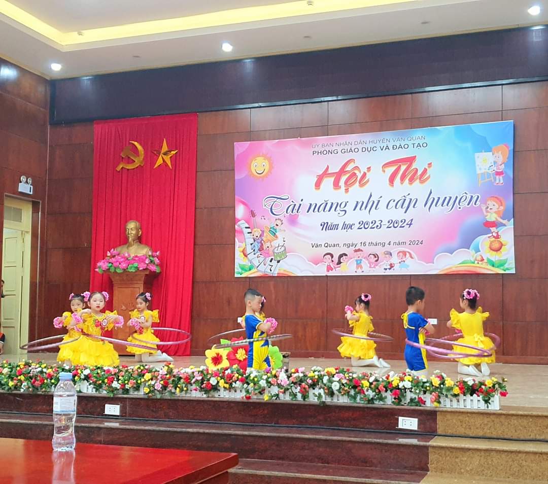 Hội thi Tài năng nhí cấp huyện năm học 2023 - 2024 _ Trường Mầm non Thị trấn Văn Quan