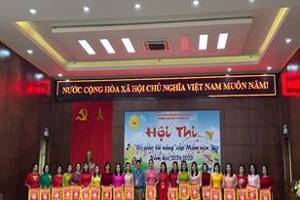 THAM GIA HỘI THI “CÔ GIÁO TÀI NĂNG” CẤP HUYỆN  NĂM HỌC 2024-2025